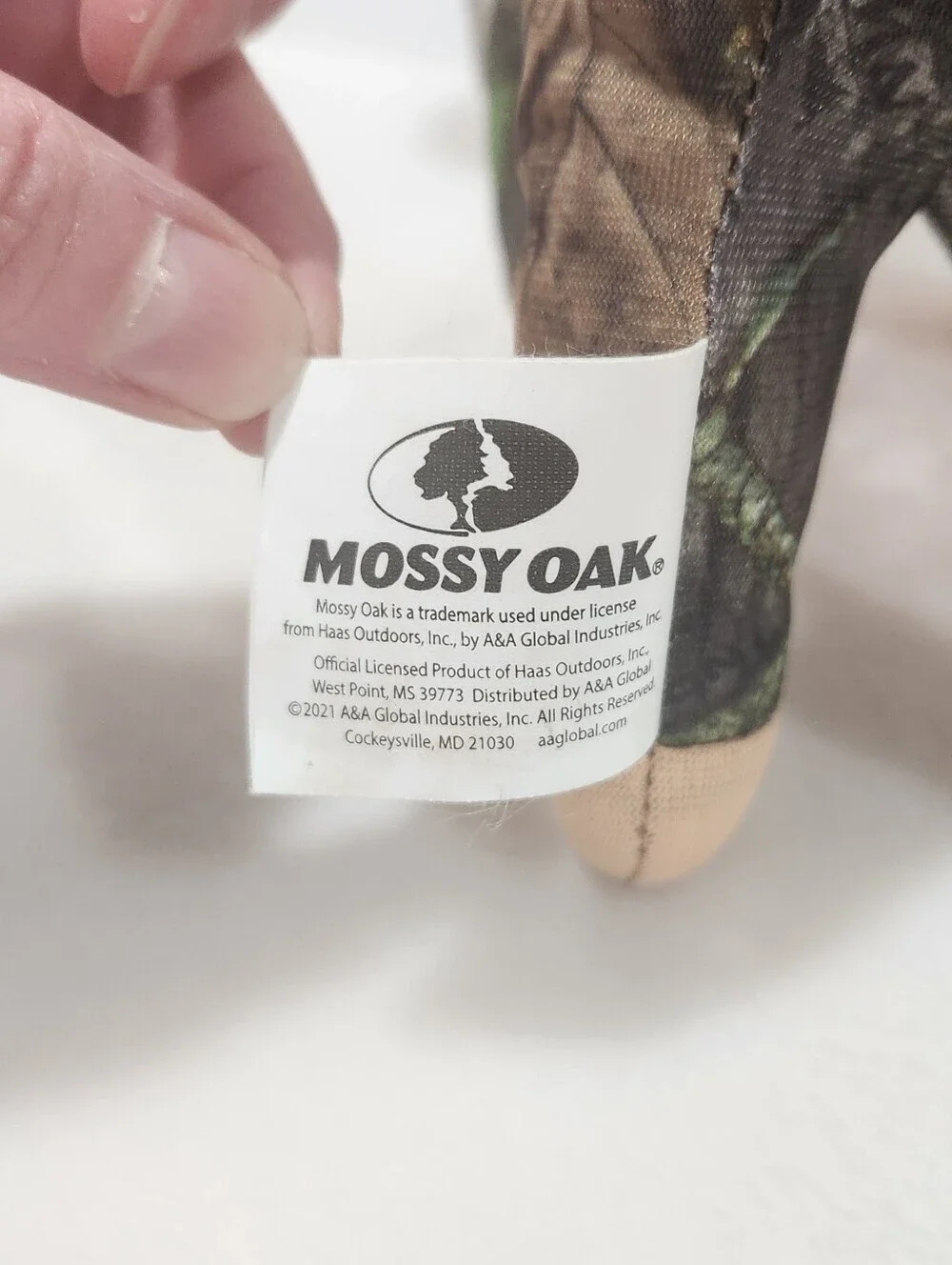 Mossy Oak Camouflage Deer Orange Hunting Vest Stuffed Plush Toy NWT